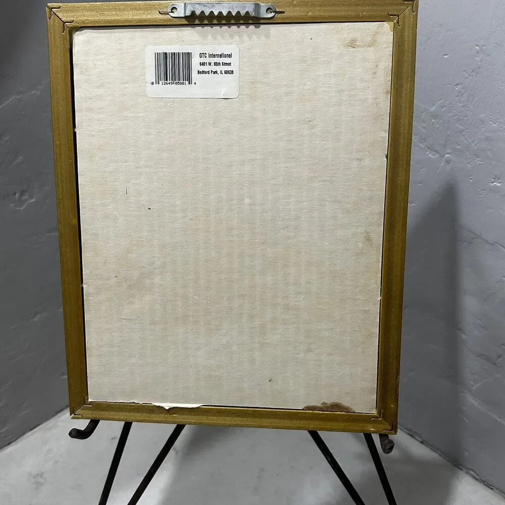 Vintage Gold Gilt Framed Mirror Raised Vine Antiqued Gold Tone Florentine Frame